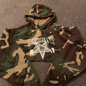 Vintage cropped Trasher hoodie